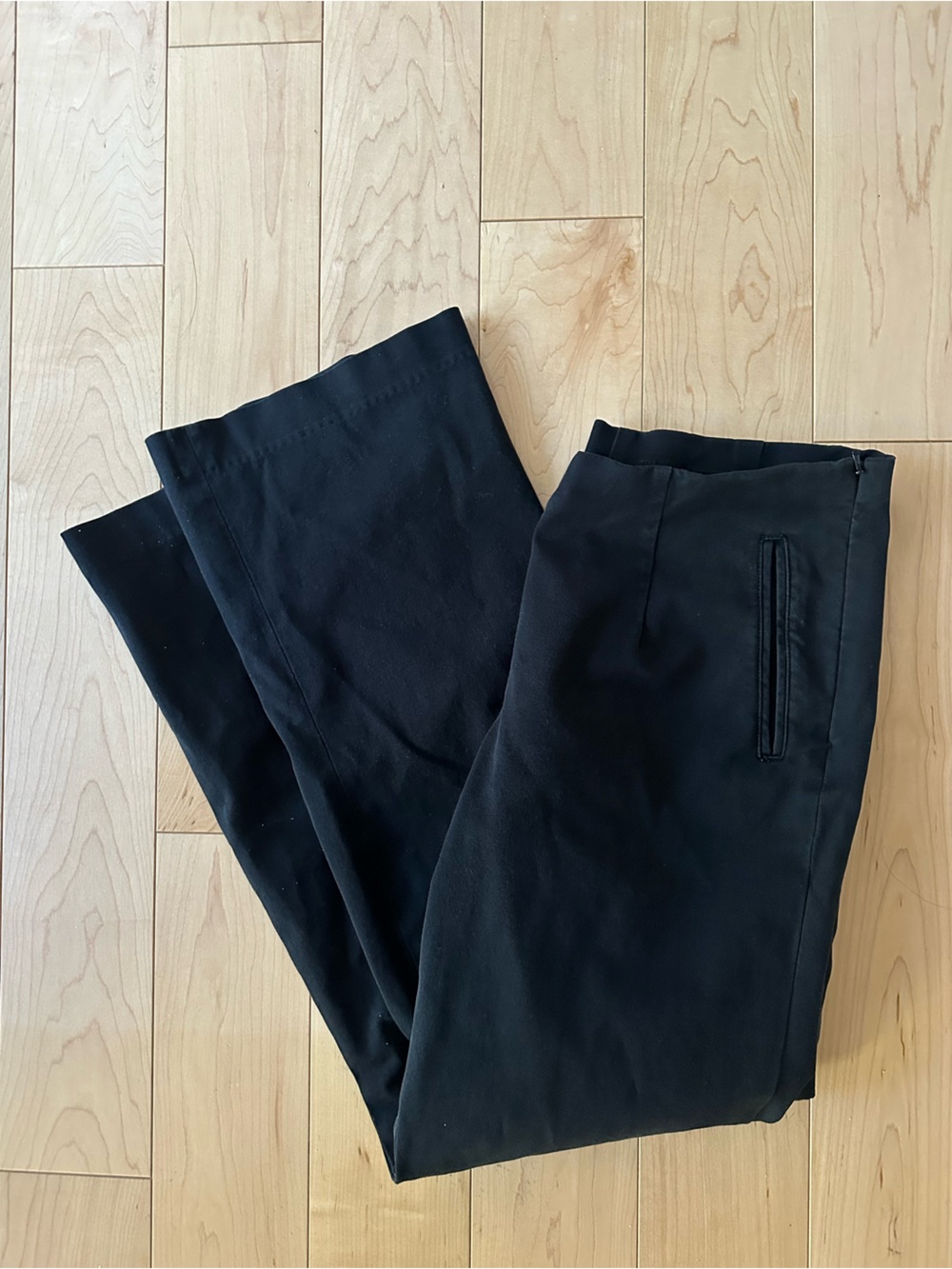 Eddie Bauer Cotton Black Dress Pants - Straight Leg
